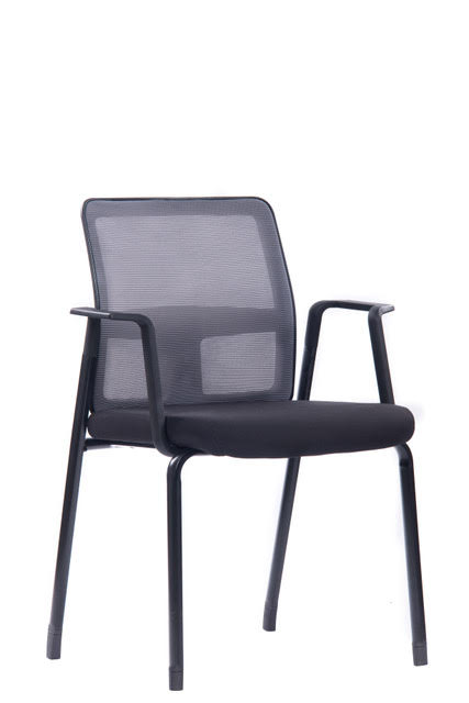 Tuscany Mesh Back Side Chair w/ Arms - Black Freedman's Office Furniture