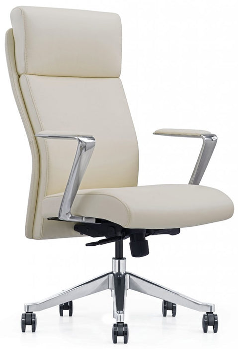 Bacia Executive High Back Leather Office Chair - Freedman's Office Furniture - Side White