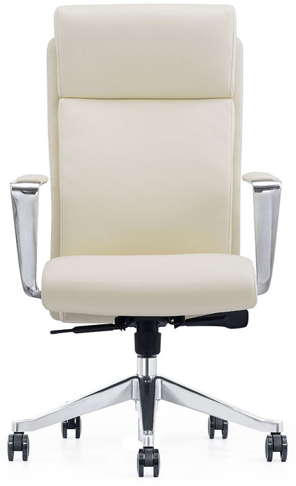 Bacia Executive High Back Leather Office Chair - Freedman's Office Furniture - White