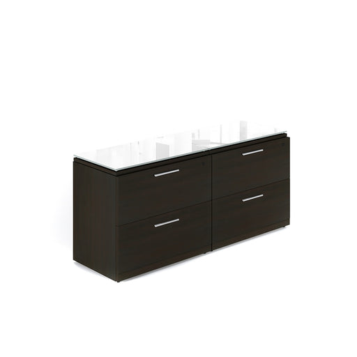 Santa Monica Lateral File Cabinet with Glass Tops - Freedman's Office Furniture - Main