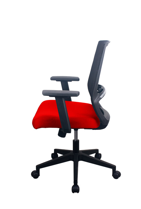 PAVIA | Red Task Chair w/ Mesh Back Office Furniture & Affordable Cubicles | Shop Online