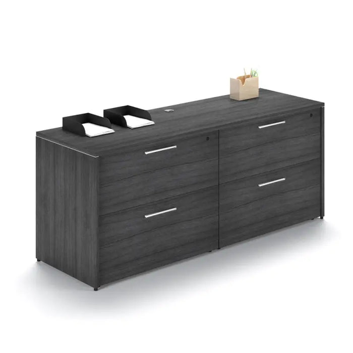 Santa Monica Office Credenza With 4 Drawer Lateral File - Freedman's Office Furniture - Main
