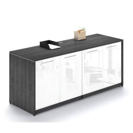 Santa Monica Credenza with Glass Doors - Freedman's Office Furniture - Main