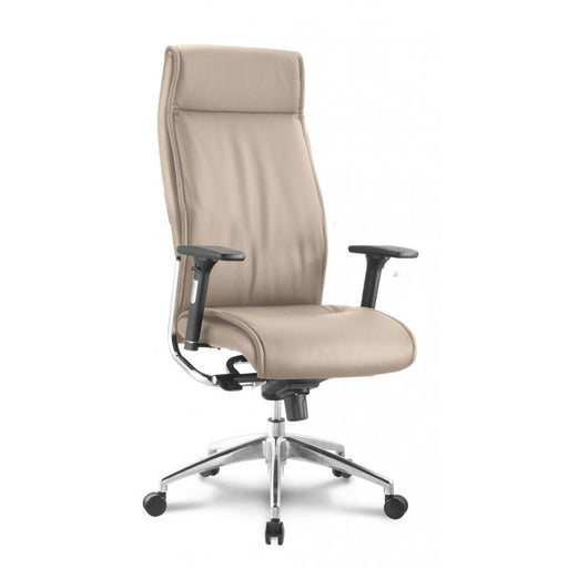 Altitude High Back Executive Office Chair | Sand Leather - Freedman's Office Furniture - Main