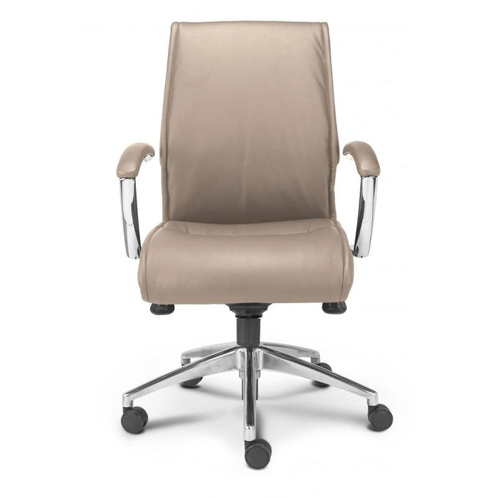 Altitude | Mid Back Executive Chair | Sand Leather Freedman's Office Furniture