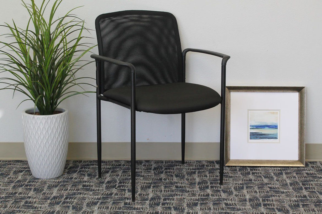Bedarra Stackable Mesh Guest Chair - Freedman's Office Furniture - Front View