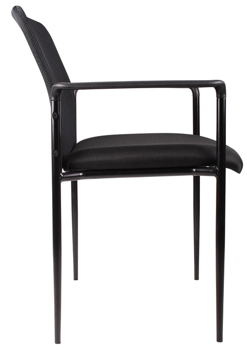 Bedarra Stackable Mesh Guest Chair - Freedman's Office Furniture - Side View