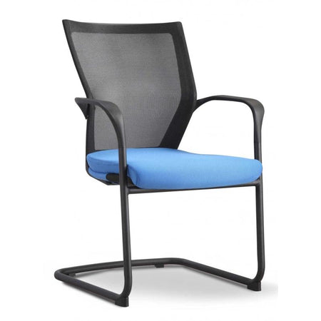 Conception Visitor Mesh Office Chair - Freedman's Office Furniture - Front Side in Blue