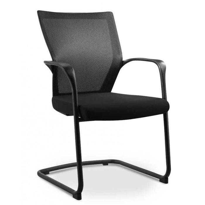Conception Visitor Mesh Office Chair - Freedman's Office Furniture - Front Side in Black