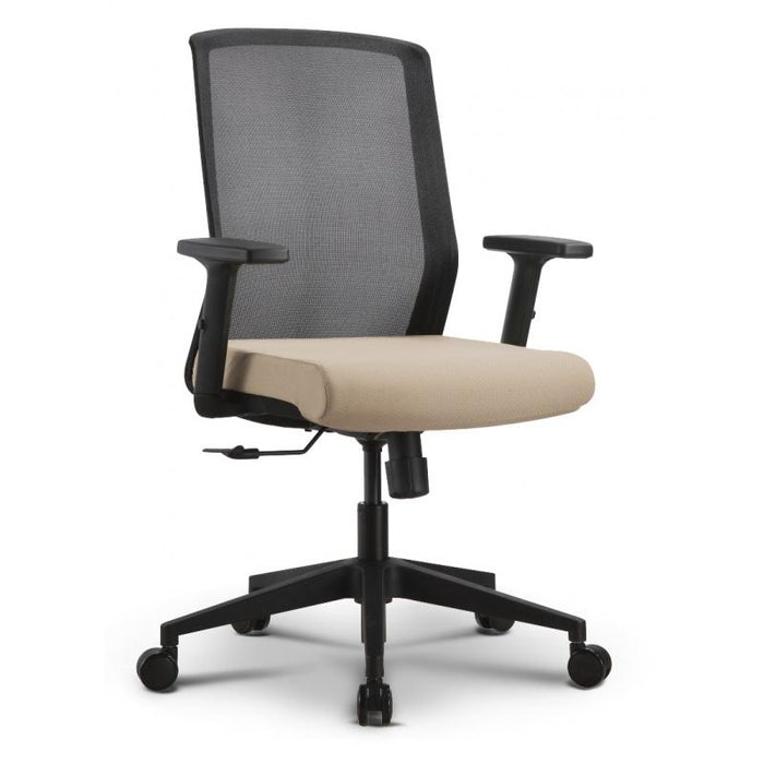 Cucamanga Ergonomic Mesh Task Chair - Freedman's Office Furniture - Beige Cushion