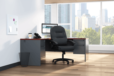 Executive Leather High Back Office Chair - Freedman's Office Furniture - Office set-up