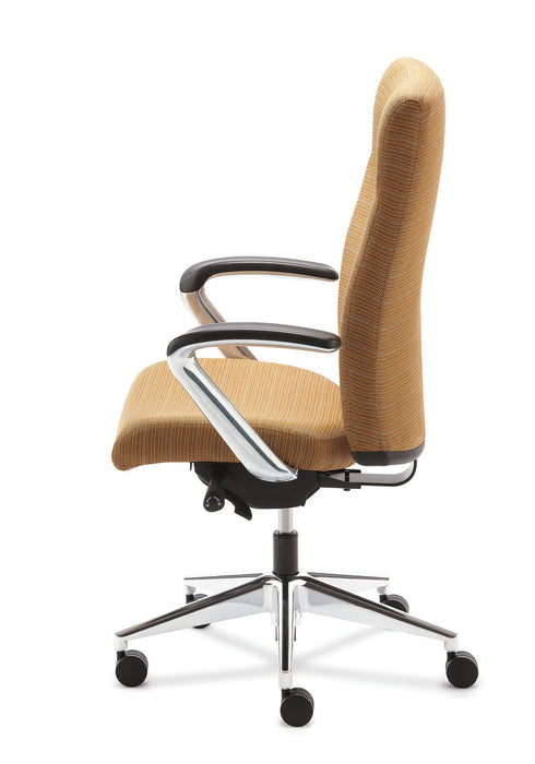 Executive High-Back Office Chair - Freedman's Office Furniture - Brown Side View