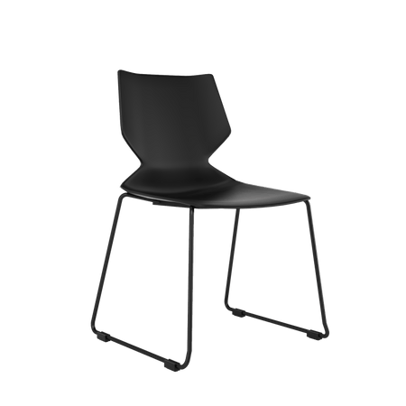Fire Stacking Office Guest Chair | Black - Freedman's Office Furniture - Main