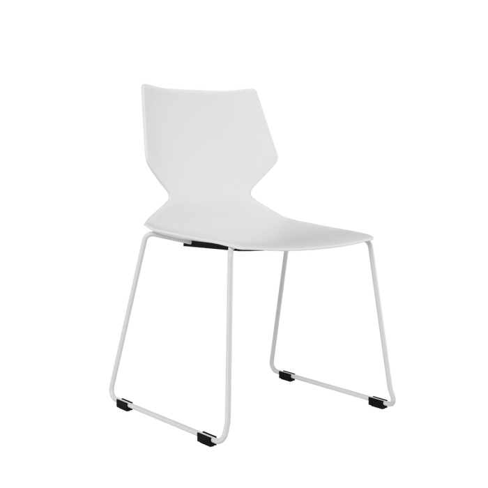 Fire Stacking Office Guest Chair | White - Freedman's Office Furniture - Main