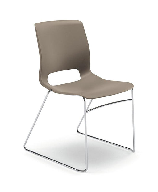 High-Density Office Stacking Chair - Freedman's Office Furniture - Brown