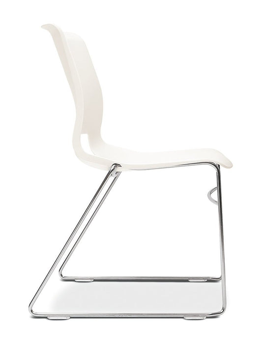 High-Density Office Stacking Chair - Freedman's Office Furniture - White