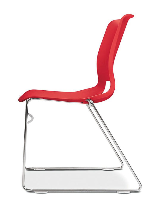 High-Density Office Stacking Chair - Freedman's Office Furniture - Red