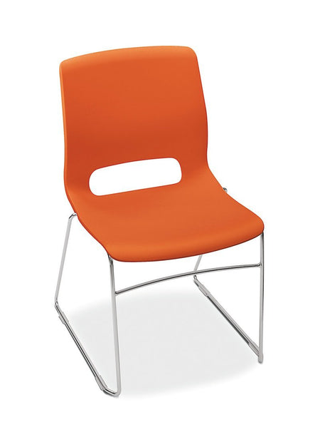 High-Density Office Stacking Chair - Freedman's Office Furniture - Orange