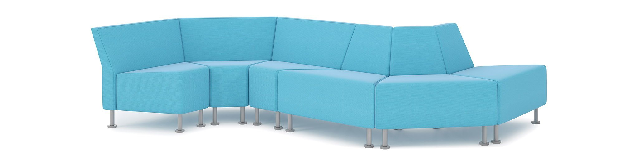 Inside Wedge Chair - Freedman's Office Furniture - S Shaped Set