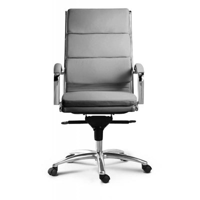 Ivello High Back Executive Office Chair | Grey Leather