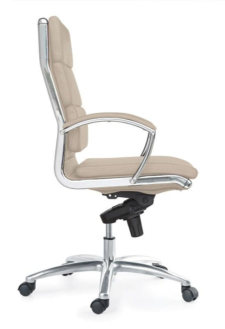 Ivello High Back Executive Office Chair | Sand Leather - Freedman's Office Furniture - Side