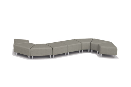 Lounge Chair Ottoman Square - Freedman's Office Furniture - S-shaped arrangement