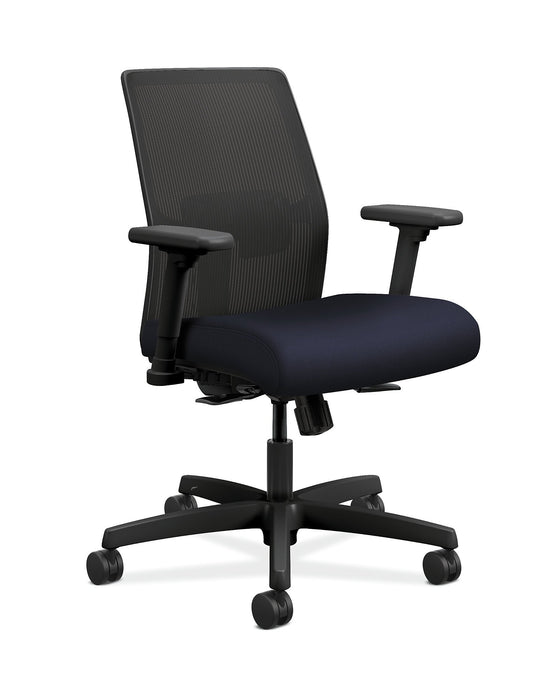 Low-Back Task Chair | Ilira-Stretch Mesh Back - Freedman's Office Furniture - Darker Black