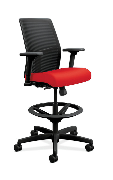 Low-Back Task Office Stool | Ilira-stretch Mesh Back - Freedman's Office Furniture - Red