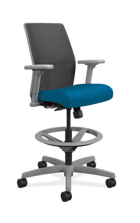 Low-Back Task Office Stool | Ilira-stretch Mesh Back - Freedman's Office Furniture - Blue