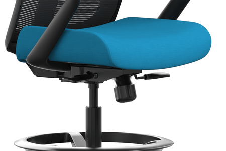 Mesh Back Task Office Stool - Freedman's Office Furniture - Blue
