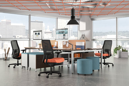 Mid-back Task Chair | Mesh - Freedman's Office Furniture - Office Set-up