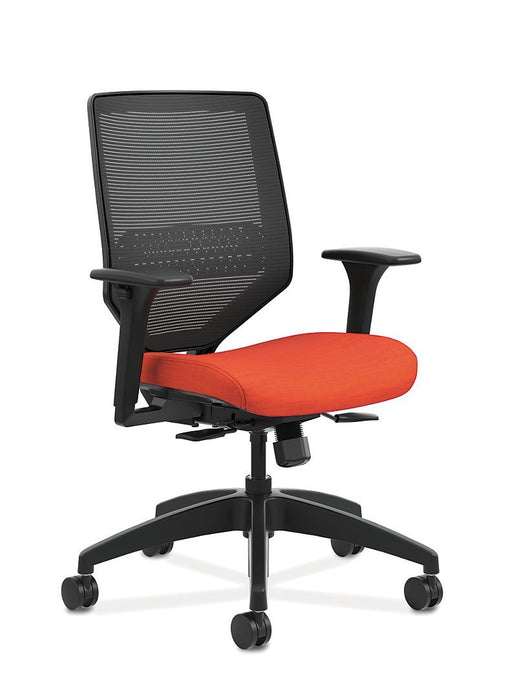 Mid-Back Task Chair with Knit Mesh Back - Freedman's Office Furniture - Red