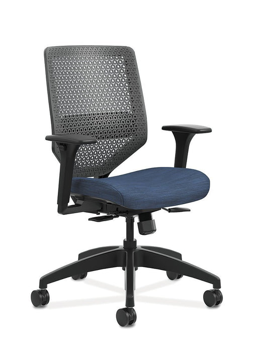 Mid-Back Task Chair with ReActiv Back - Freedman's Office Furniture - Blue