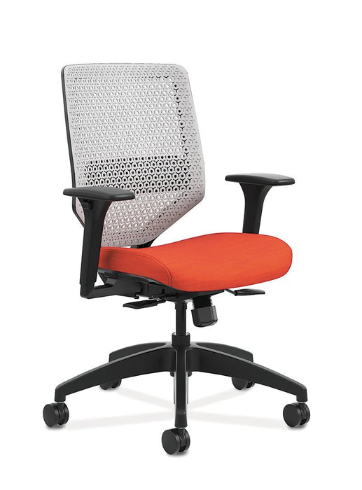 Mid-Back Task Chair with ReActiv Back - Freedman's Office Furniture - Orange