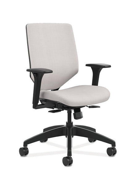 Mid-Back Task Chair with Upholstered Back - Freedman's Office Furniture - Grey