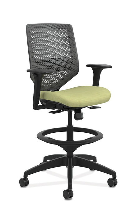 Mid-Back Task Office Stool with ReActiv Back - Freedman's Office Furniture - Green