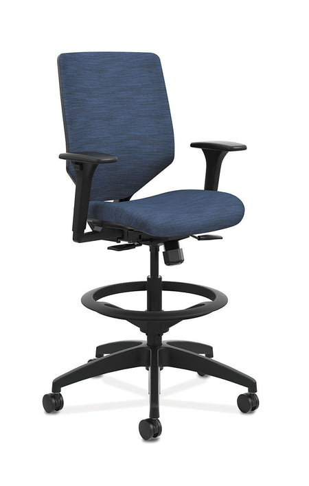 Mid-Back Task Office Stool with Upholstered ReActiv Back - Freedman's Office Furniture - Main