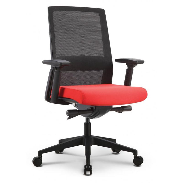 Modern Chic Executive Office Chair - Freedman's Office Furniture - Red Front