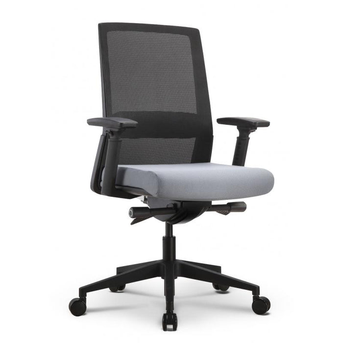 Modern Chic Executive Office Chair - Freedman's Office Furniture - Grey Front