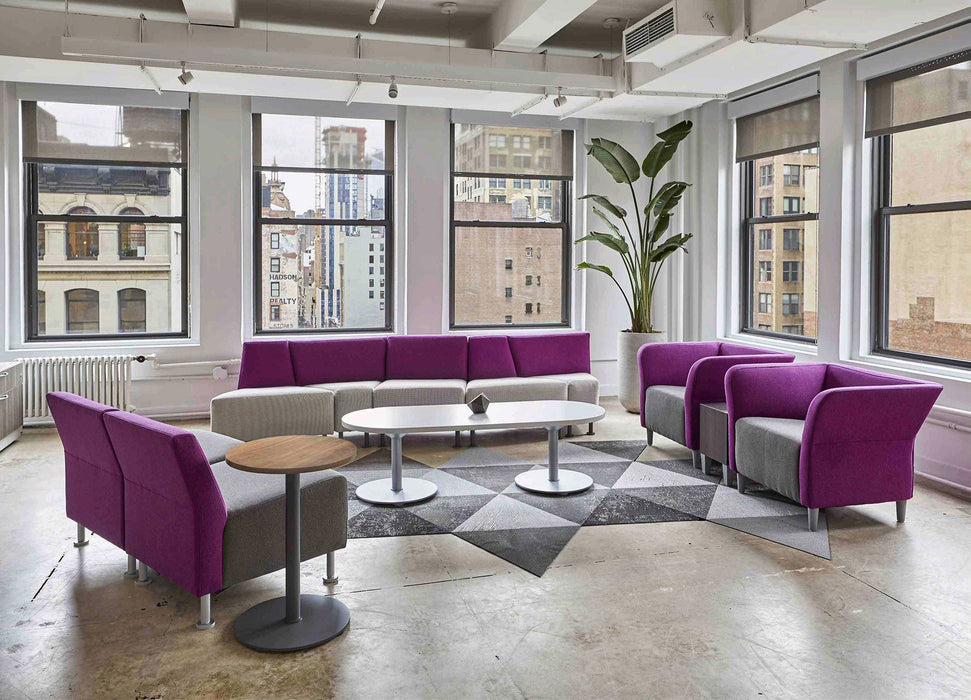 Modular Lounge Chair - Freedman's Office Furniture - Purple Set