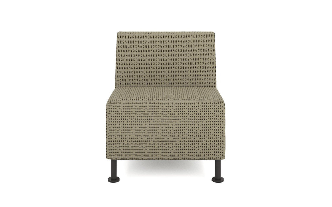 Modular Lounge Chair - Freedman's Office Furniture - Brown Front