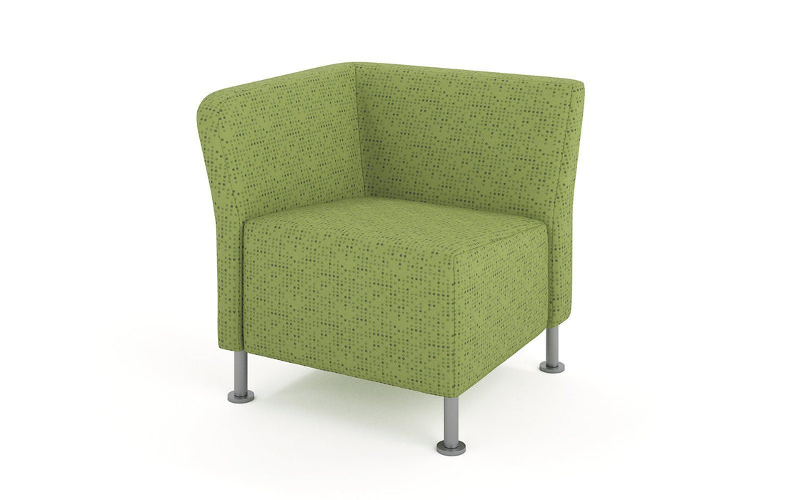 Modular Right End Office Lounge Chair - Freedman's Office Furniture - Green
