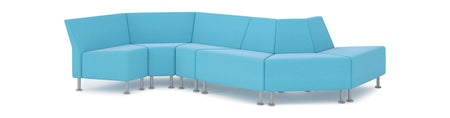 Outside Wedge Chair - Freedman's Office Furniture - S Shaped Set