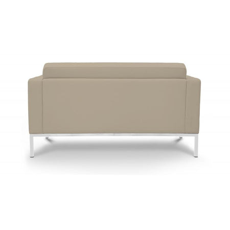 Pasadena Love Lounge Seat | Sand Leather - Freedman's Office Furniture - Back Side