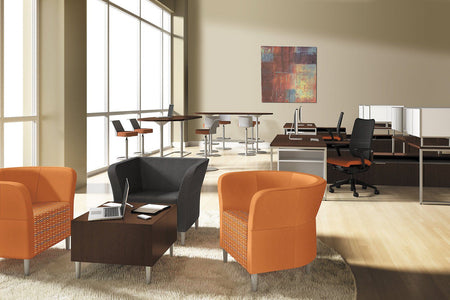 Round Lounge Chair - Freedman's Office Furniture - Lounge Chairs Office Set-up