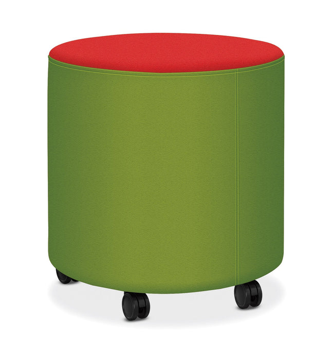 Round Mini Lounge Chair - Freedman's Office Furniture - Green and Red