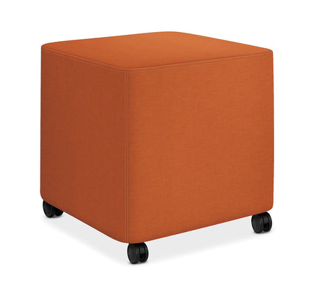 Squared Small Lounge Chair - Freedman's Office Furniture - Orange