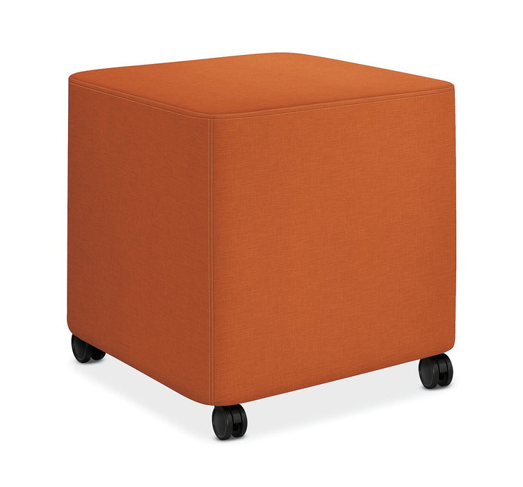 Squared Small Lounge Chair - Freedman's Office Furniture - Orange