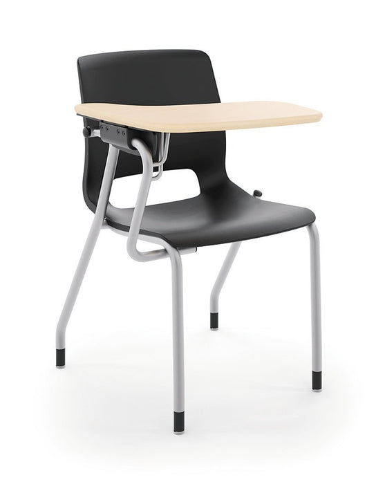 Tablet Arm Chair with Right-Hand Tablet Arm - Freedman's Office Furniture - Black
