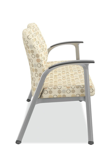 Two-Seat Office Guest Chair - Freedman's Office Furniture - Right Side in Cream